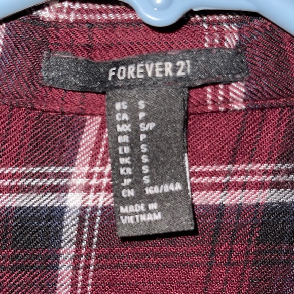 Red and Black Stripe Button Down Shirt - Picture 3 of 3